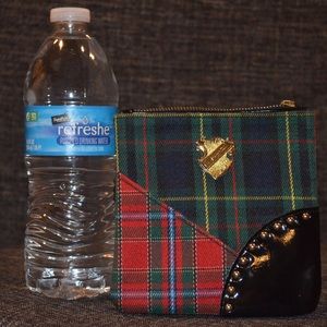 authentic MAC cosmetics multi colored make up bag